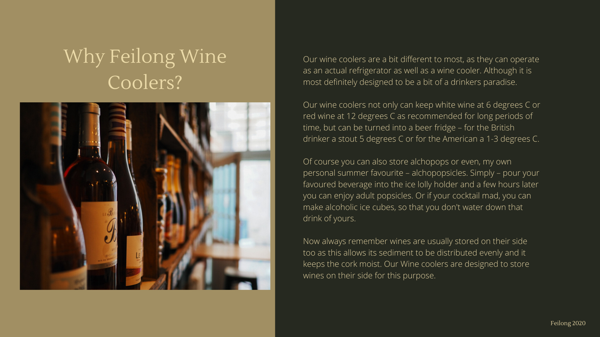 Zone di temperatura e conservazione della cantinetta vino commerciale